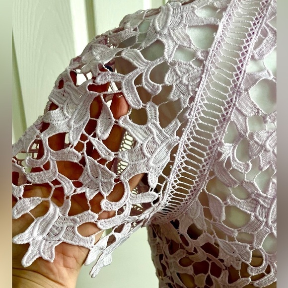 Eliza J lace purple cocktail dress, Size 8P - Picture 5 of 6